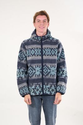 Imagen 1 del producto Poleron Mini sherpa full cierre y gorro Azul wi8313 Polemic