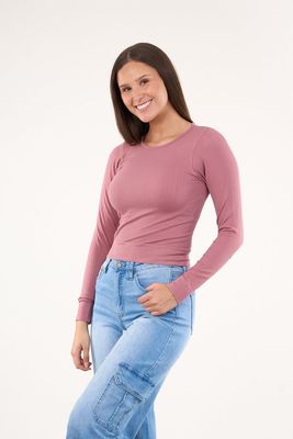 Imagen 2 del producto Top elasticado manga larga Rosa VW1771 Polemic