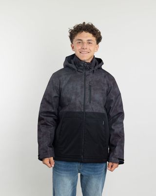 Imagen 2 del producto Parka niño Impermeable con estampado Negro Polemic