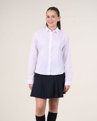 Blusa escolar niña talla S a XL Polemic