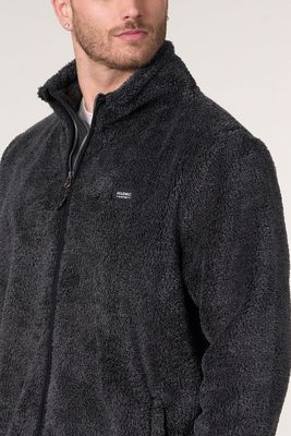 Imagen 2 del producto Poleron Bonded Polar Shaggy sin gorro 8700 Polemic