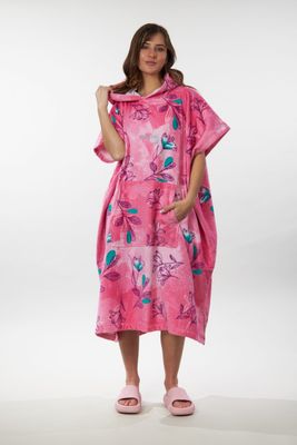 PONCHO TOALLA MUJER PLAYA SURF US0224 POLEMIC