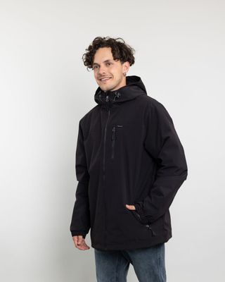 Imagen 2 del producto Parka Hombre Waterproof con Micropolar Negro Polemic