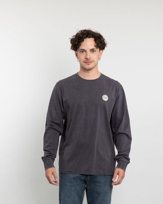 Imagen 1 del producto Polera manga larga hombre con proceso y estampado Polemic