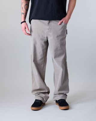 Pantalón Carpintero Hombre Twill procesado Beige XV4760 Polemic