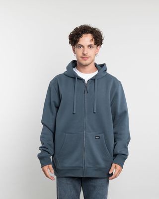 Imagen 1 del producto Poleron con cierre y gorro Invierno Azul POLEMIC