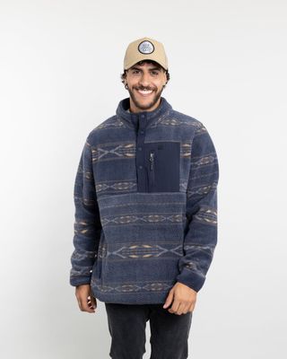 Imagen 2 del producto Polerón Hombre Mini Sherpa estampado sin gorro Polemic