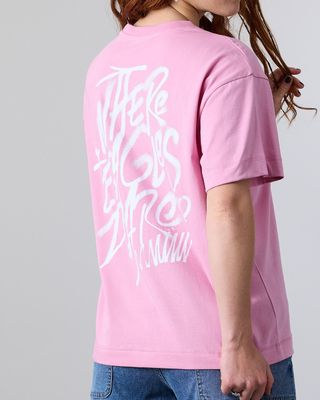 Imagen 2 del producto Polera Mujer Algodón Grafitti Rosa Relaxed Polemic