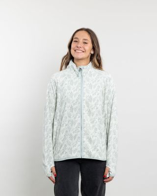 Imagen 2 del producto Poleron mujer polar Fantasia medio cierre Leaf Verde Polemic