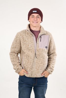 Poleron Polar Sherpa Bonded con cierre Beige wi8316 Polemic