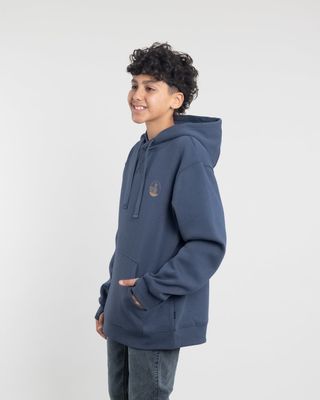 Imagen 2 del producto Poleron tipo canguro sin cierre Invierno Azul niño POLEMIC