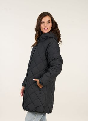 Parka Larga Acolchada Con Capucha Polemic