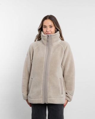 Imagen 2 del producto Poleron mujer Chaqueta de polar cuello alto Sherpa Beige Polemic