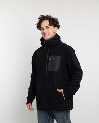 Imagen 2 del producto Polerón Hombre Micropolar Invierno con gorro Polemic