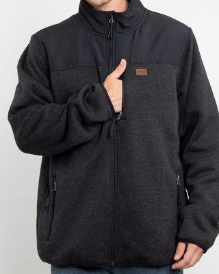 Imagen 2 del producto Polerón Hombre Tejido Milane con textura sin gorro Polemic