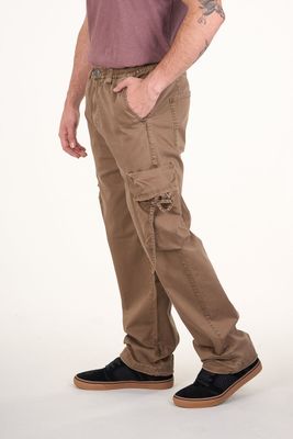 Imagen 1 del producto Pantalon cargo Twill procesado Relaxed Café wi4755 Polemic