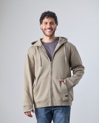 Imagen 2 del producto Poleron Hombre Franela con cierre Gorro 7706 Polemic