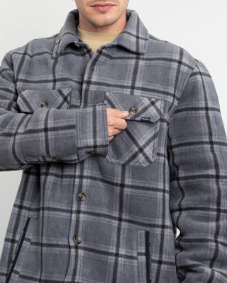 Imagen 2 del producto Chaqueta Campera hombre forrada en Micropolar Leñadora sin gorro Polemic