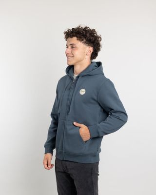 Imagen 2 del producto Poleron con cierre y gorro Invierno Azul niño POLEMIC