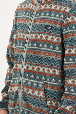 Imagen 2 del producto Poleron Micropolar cierre y gorro Verde Oliva wi8309 Polemic