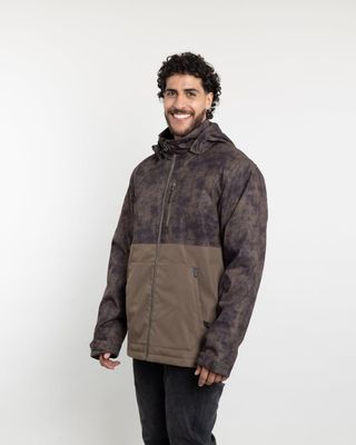 Imagen 2 del producto Parka Hombre Waterproof con estampado Verde Polemic
