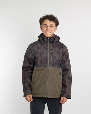 Imagen 2 del producto Parka niño Impermeable con estampado Verde Polemic