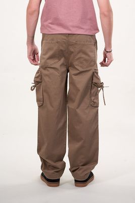 Pantalon cargo Twill procesado Relaxed Café wi4355 Polemic