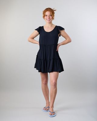 Vestido Smock Crep Negro Polemic