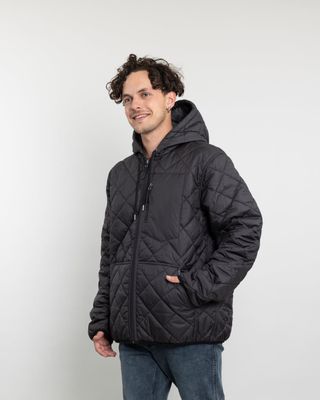Imagen 2 del producto Parka Hombre Waterproof con acolchado Negro Polemic
