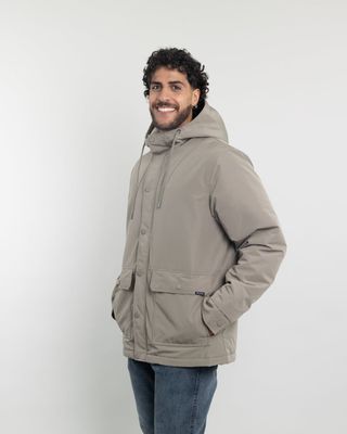 Imagen 2 del producto Parka Hombre Waterproof forrada en sherpa café Polemic