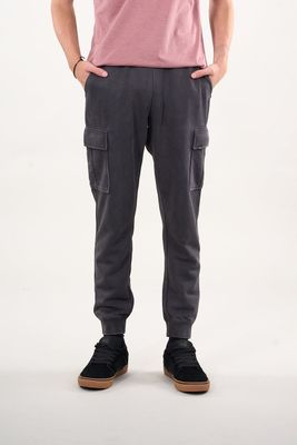 Pantalon Jogger Cargo franela Gris Acero wi4302 Polemic