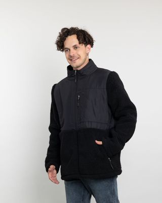 Imagen 1 del producto Polerón Hombre Polar Sherpa forrado bonded color liso Polemic