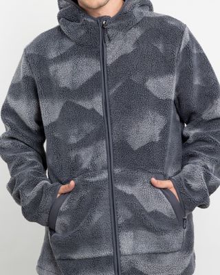 Imagen 2 del producto Polerón Hombre Mini Sherpa Print con gorro Polemic