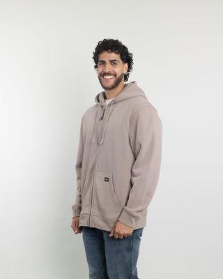 Imagen 2 del producto Poleron con cierre y gorro Invierno Beige POLEMIC