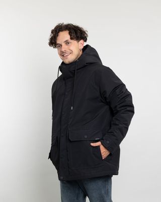 Imagen 2 del producto Parka Hombre Waterproof forrada en sherpa Negro Polemic