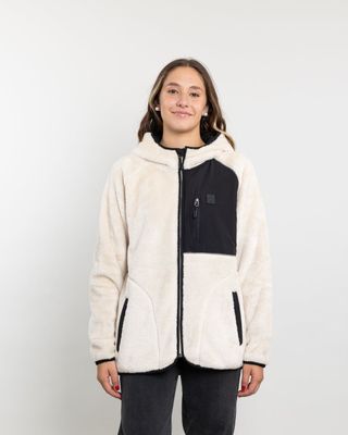 Imagen 2 del producto Poleron mujer Polar Shaggy Bonded con gorro Polemic