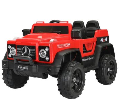 Auto Jeep A Batería 12V Con Control Remoto 6888 Rojo