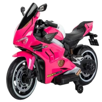 Moto Electrica Para Niñas A Bateria 12V Rosa