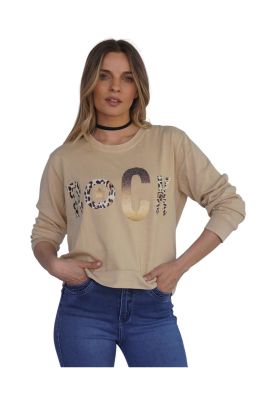 Imagen 1 del producto Polerón Nora III Beige Divino Jeans