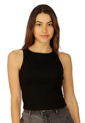 Polera Byork V Negra Divino Jeans