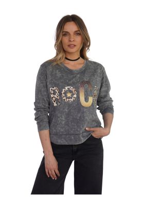 Imagen 2 del producto Polerón Nora II Gris Divino Jeans