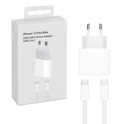 Cargador Compatible con iPhone 15 Pro Max 25W Cable USB-C