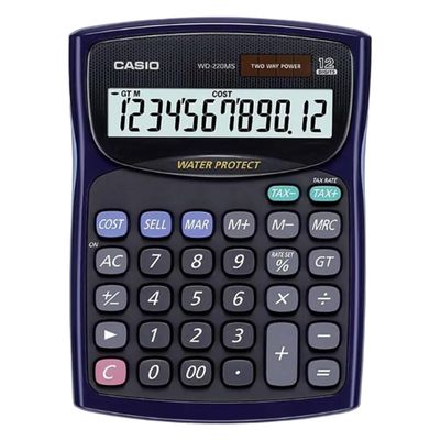 CALCULADORA CASIO modelo WD-220MS-BU-S-DH