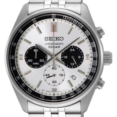 Reloj Seiko Plateado Hombre Chronografo Cuarzo Ssb425p1