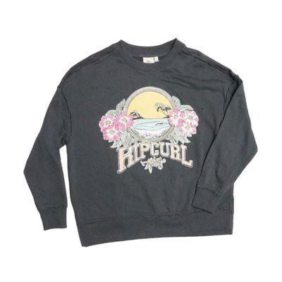 Imagen 1 del producto POLERON RIPCURL MUJER GRIS ESTAMPADO AMARILLO