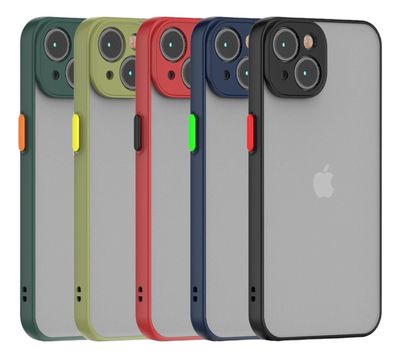 Imagen 2 del producto Carcasa Semi Trans Para iPhone 15 + Lamina Vidrio