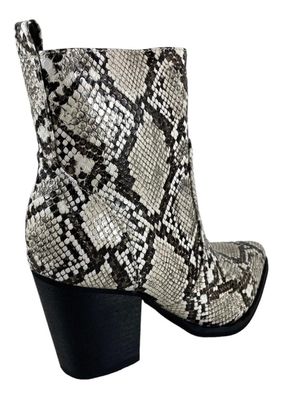 Imagen 2 del producto Botin Via Uno Snake Beige Modelo 18406