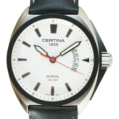 Reloj Certina Ds Royal Cuarzo Blanco