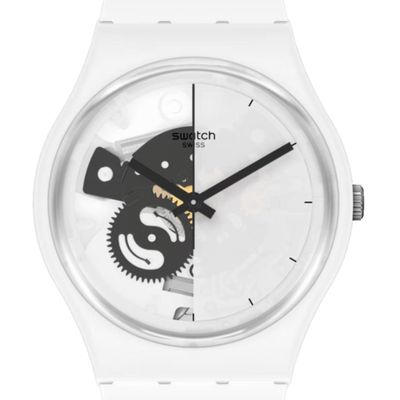 Reloj Unisex SWATCH LIVE TIME WHITE SO31W101