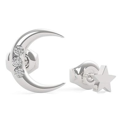 Pendientes De Aro Guess Get Lucky Luna Estrella Boleta